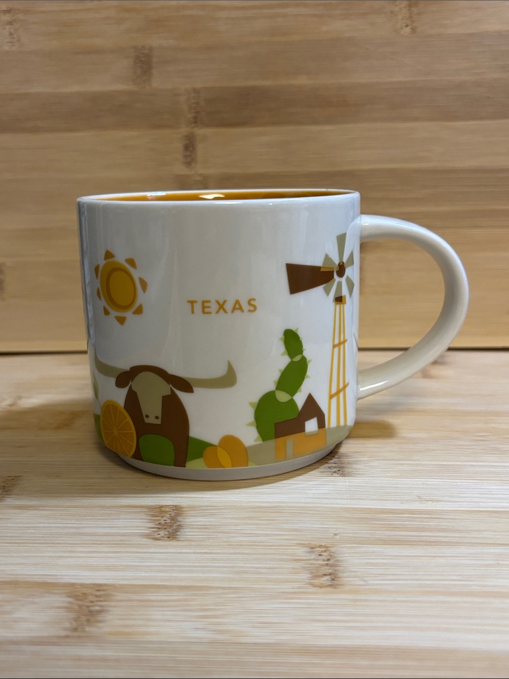 Starbucks Texas You Are Here Collection Ceramic Coffee Mug 14oz from 2015